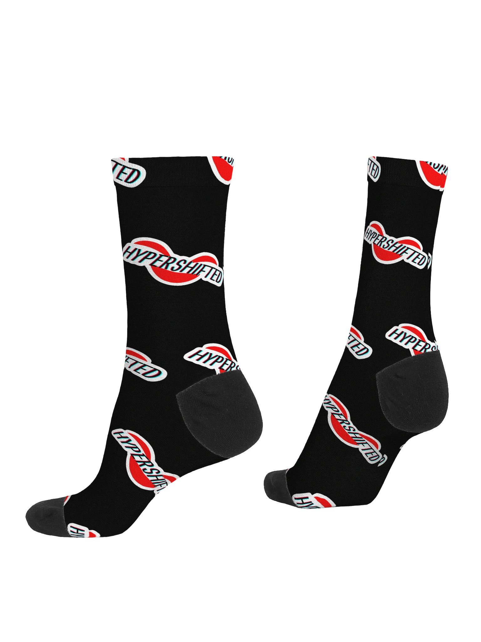 Hypershifted Logo Pattern Socks product image (4)
