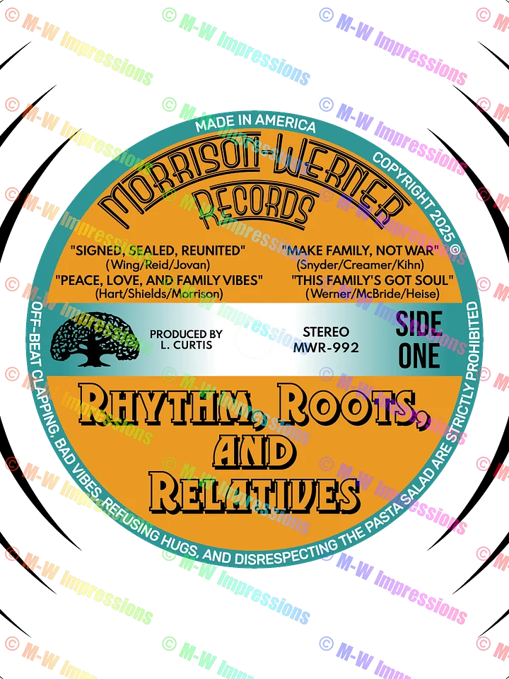 "Rhythm, Roots, and Relatives" Supersoft T-Shirt (Blk) product image (2)