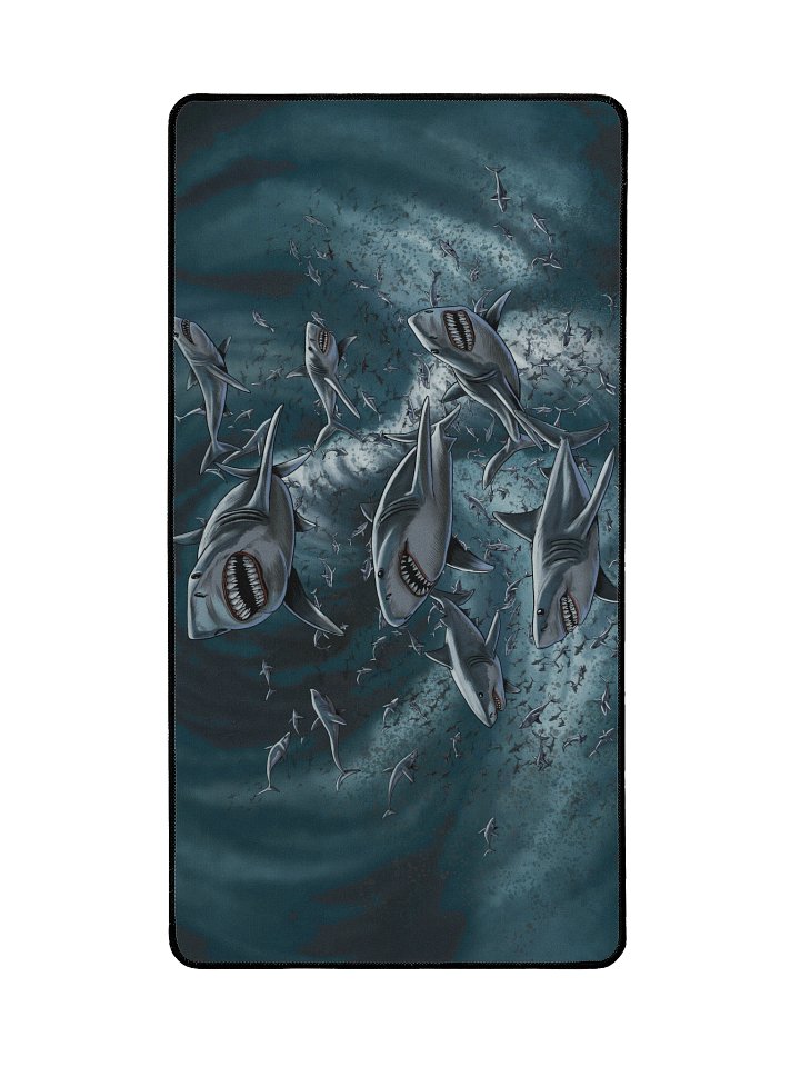 'Sharknado' Hand Drawn Playmat by DarkSideTokens! product image (2)