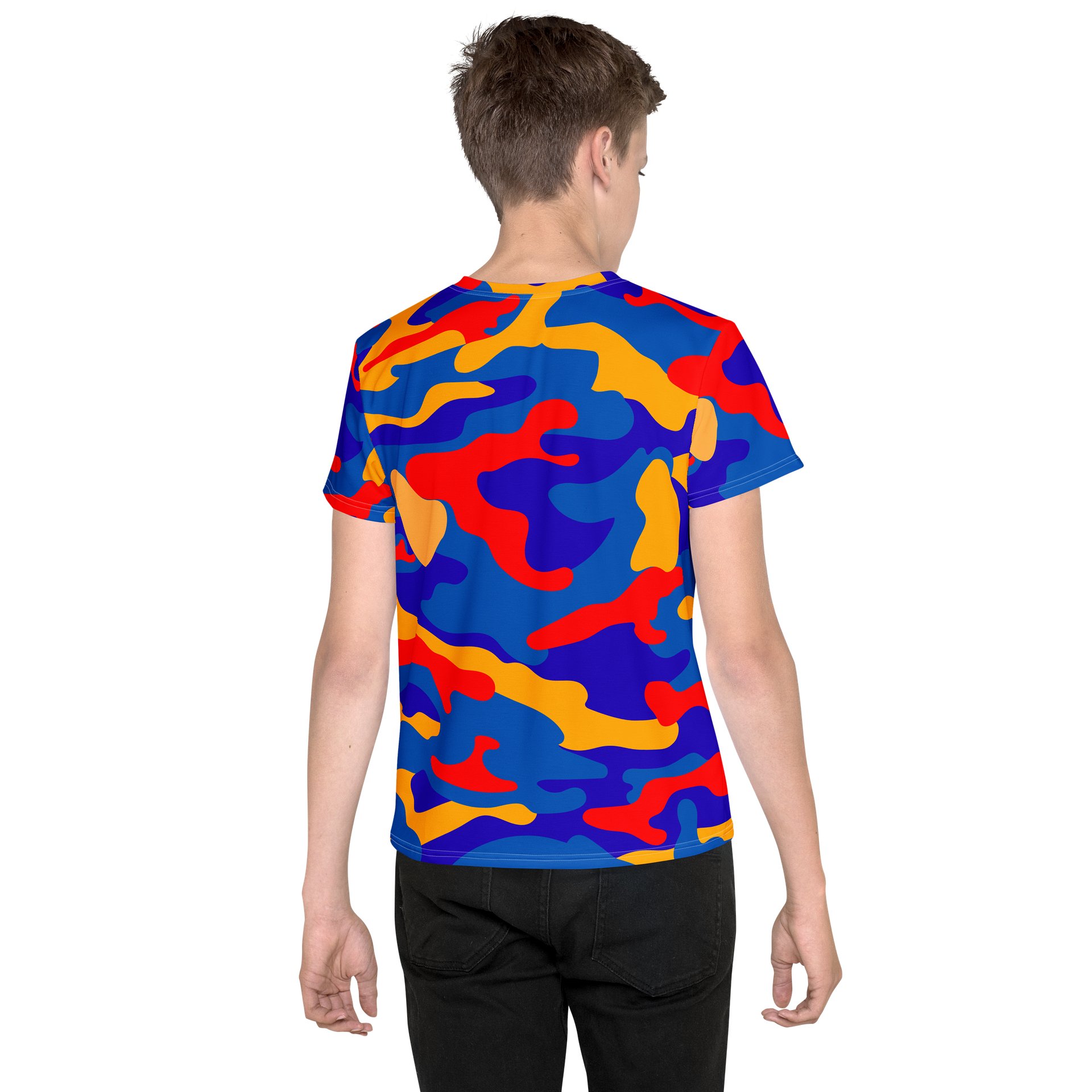 Kids Camo T-Shirt – Bold Multi-Color Graphic Tee product image (2)