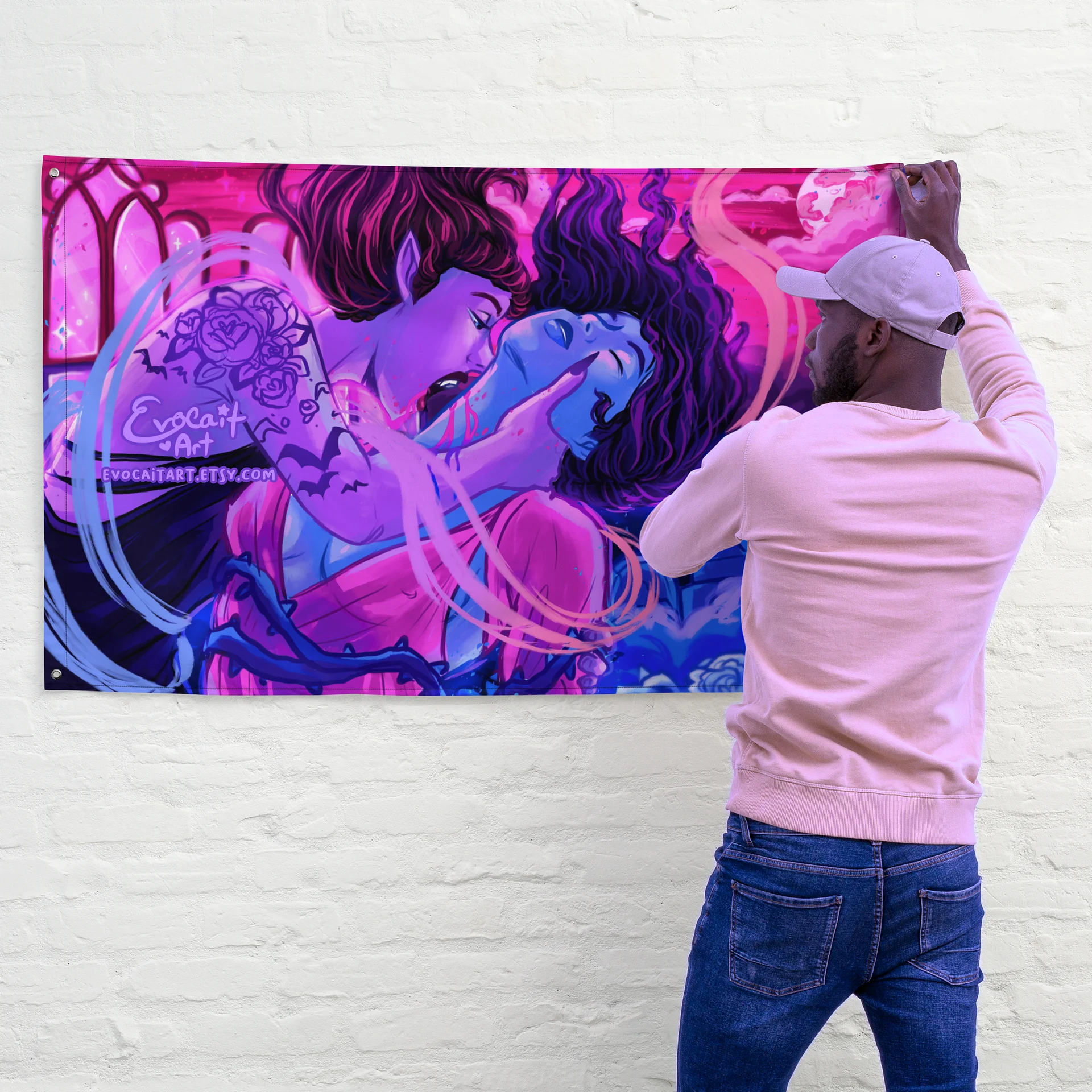 Fantasy Vampire Bisexual Pride Flag product image (4)