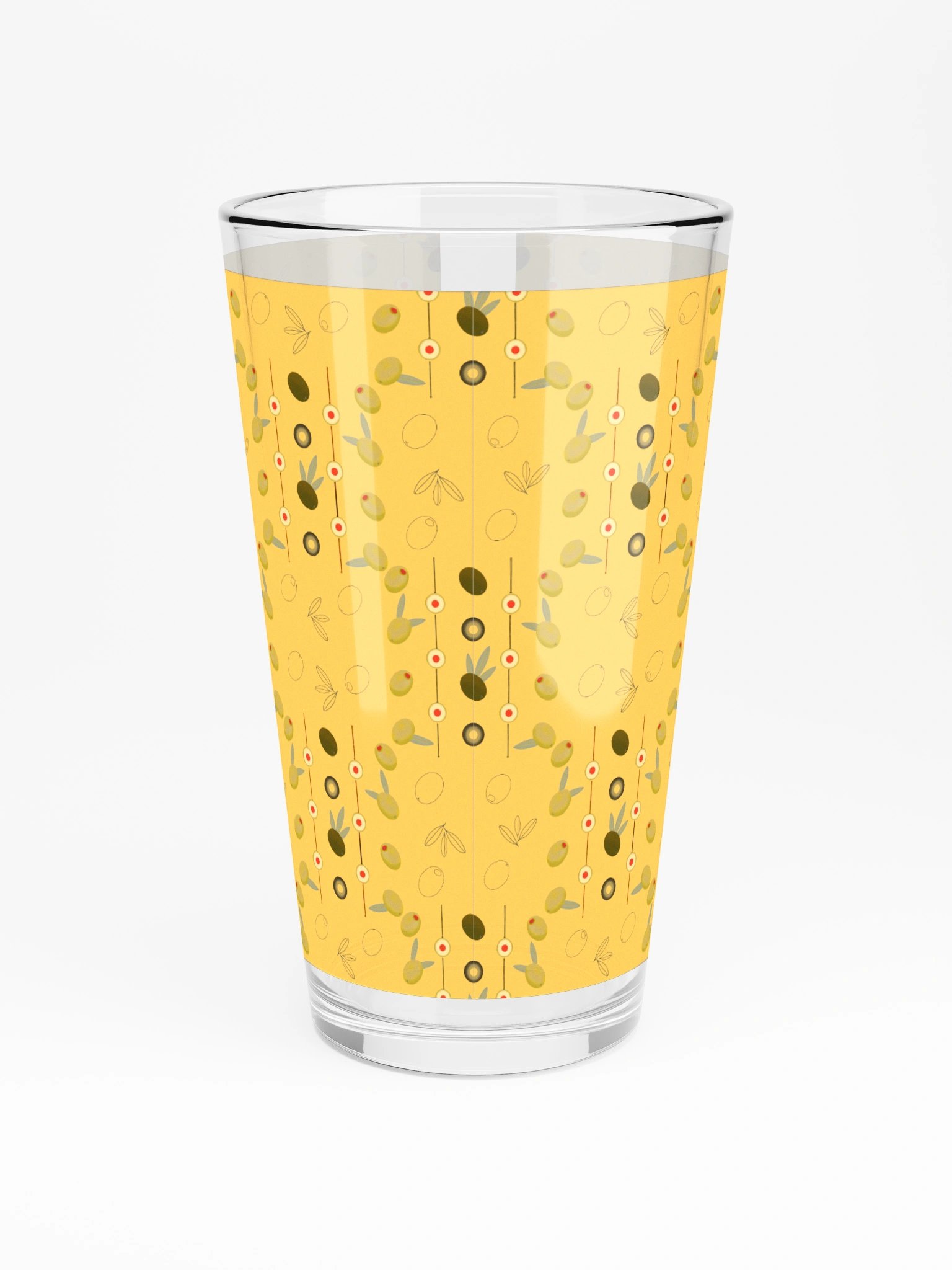 Olive Geometry Shaker Pint Glass product image (5)