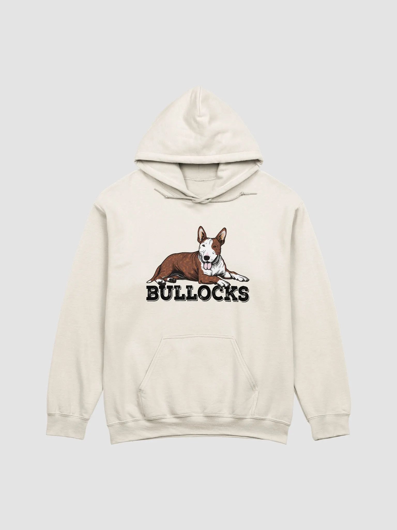 Bullocks Hooded Sweatshirt of a Bull Terrier(Brindle) | Funny Hoodie for Bull Terrier Paw-rents product image (1)