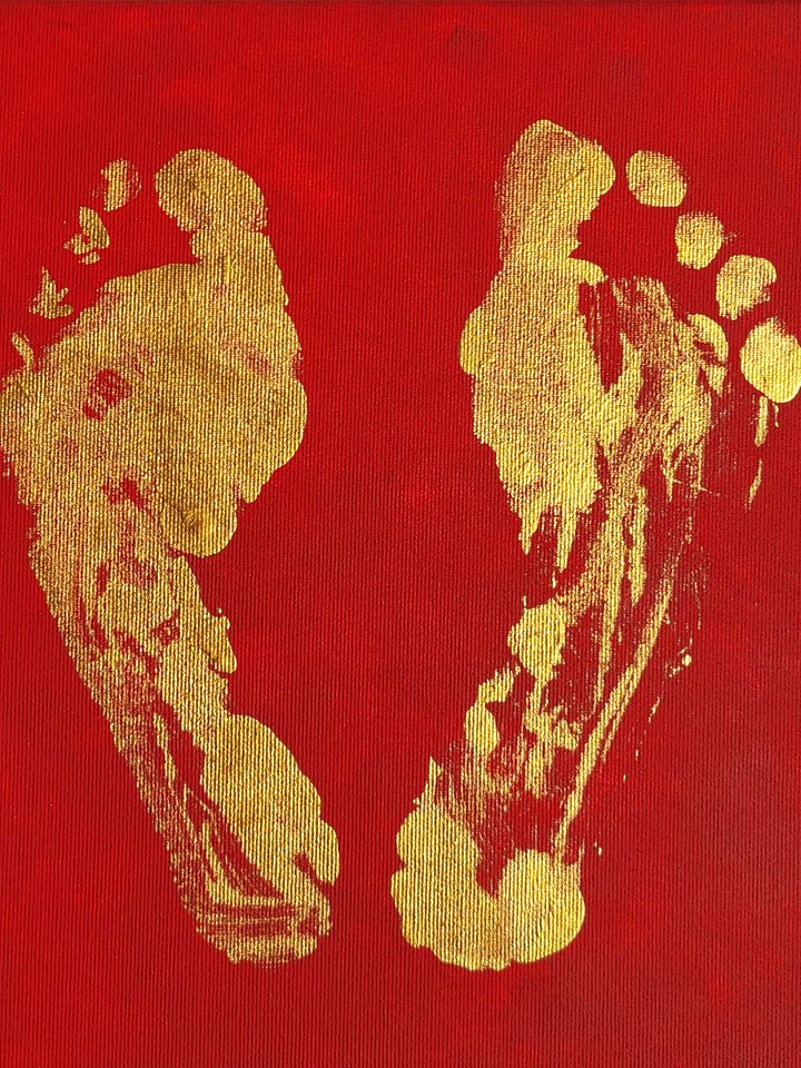 "Mary" feet painting product image (1)