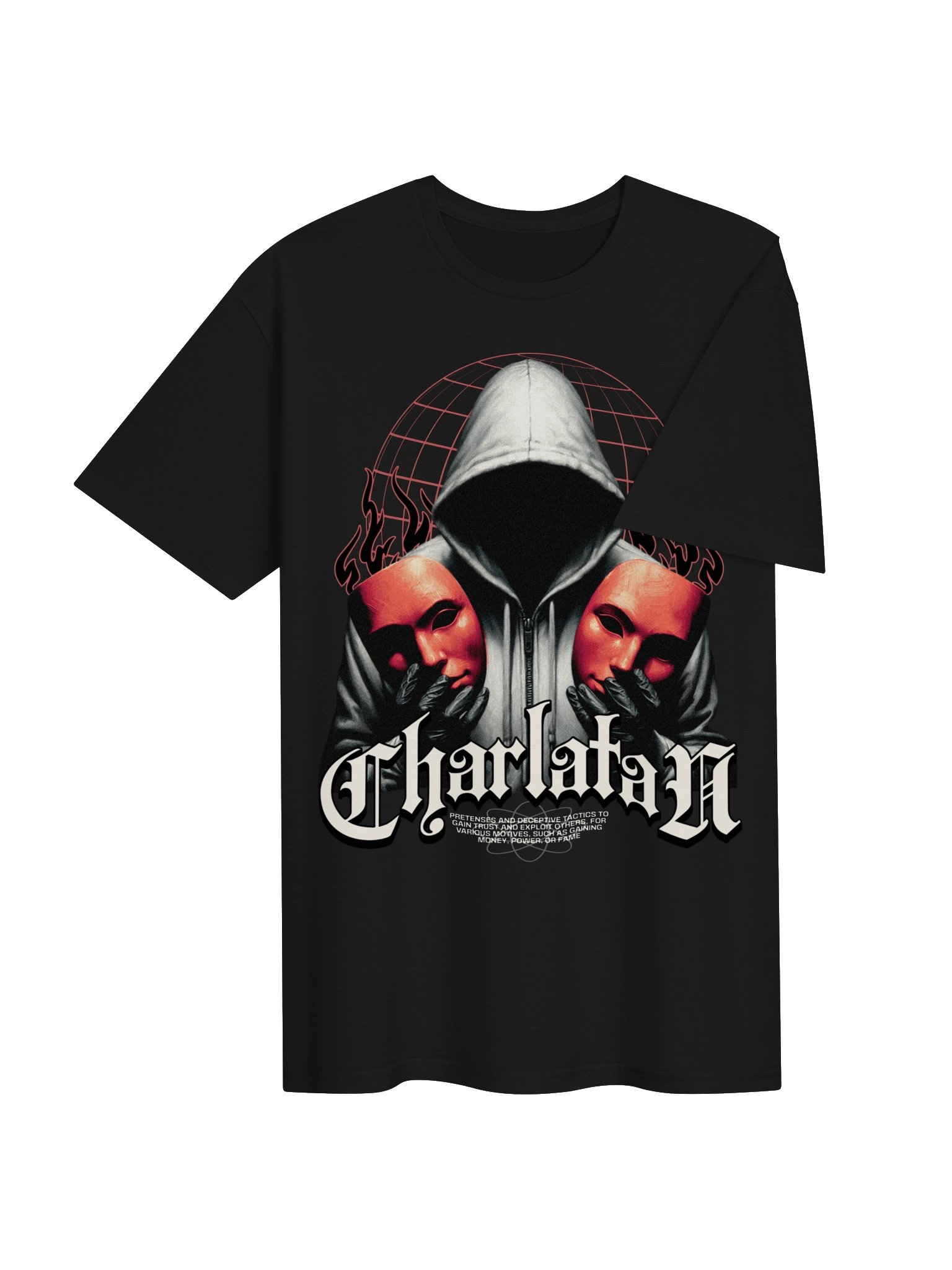 Charlatan Masked Figure Graphic Unisex Softstyle T-Shirt product image (3)