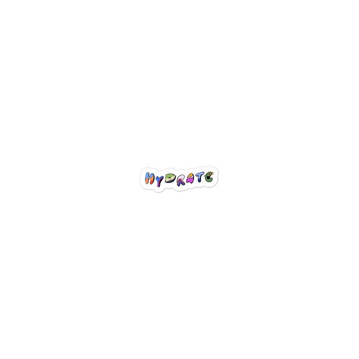 HYDRATE / Water Resistant Die-Cut Sticker product image (1)
