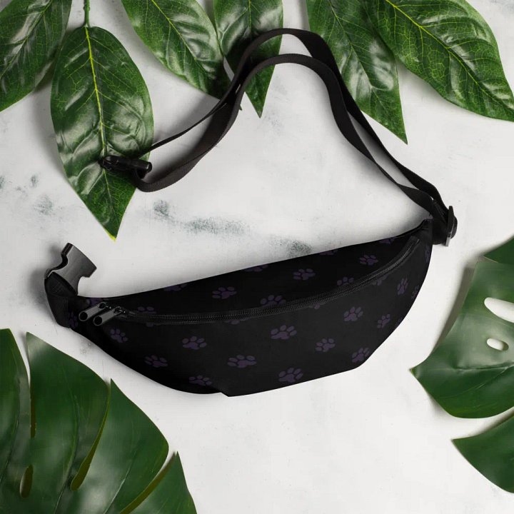 Black Paw Print Fanny Pack product image (2)