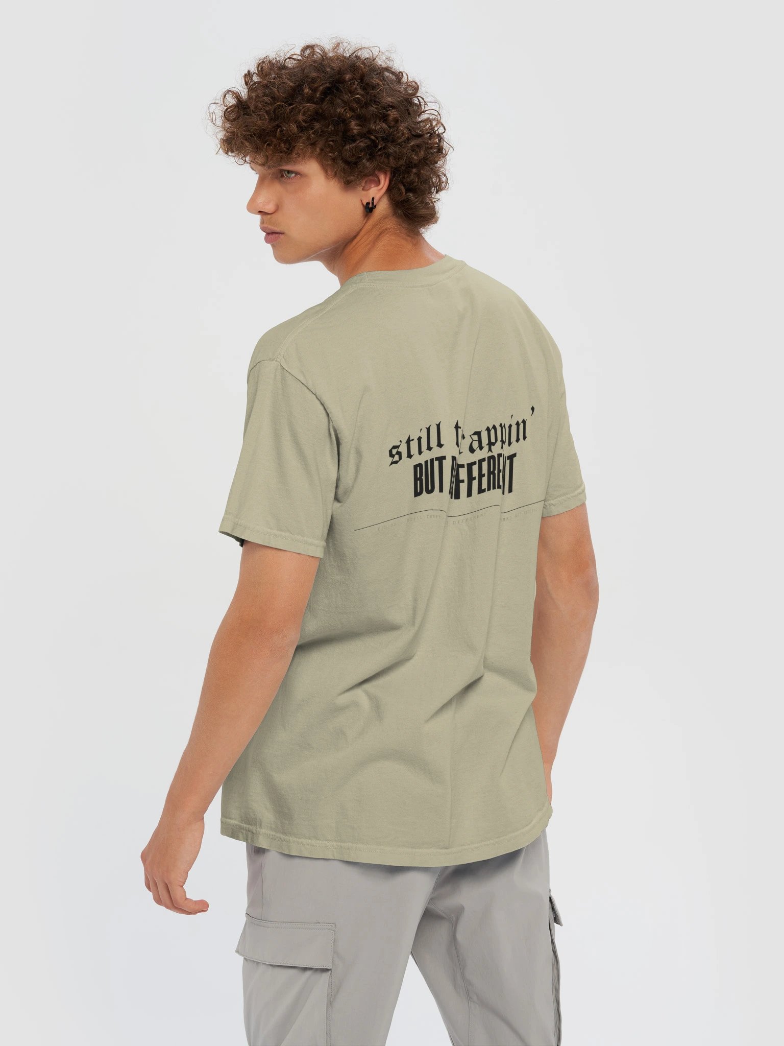 Still Trappin' But Different Tee — Sand product image (6)