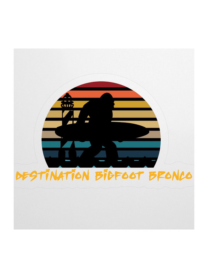 Destination Bigfoot Bronco Classic Logo Decal (Multiple Sizes Available) product image (1)