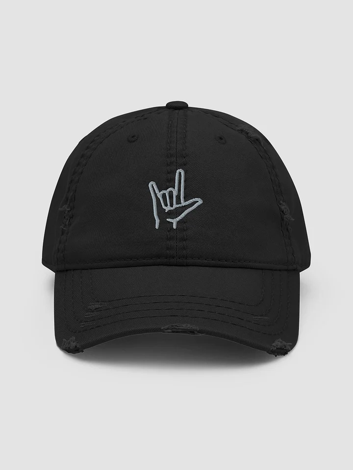 ASL I love you Distressed Dad Hat product image (2)