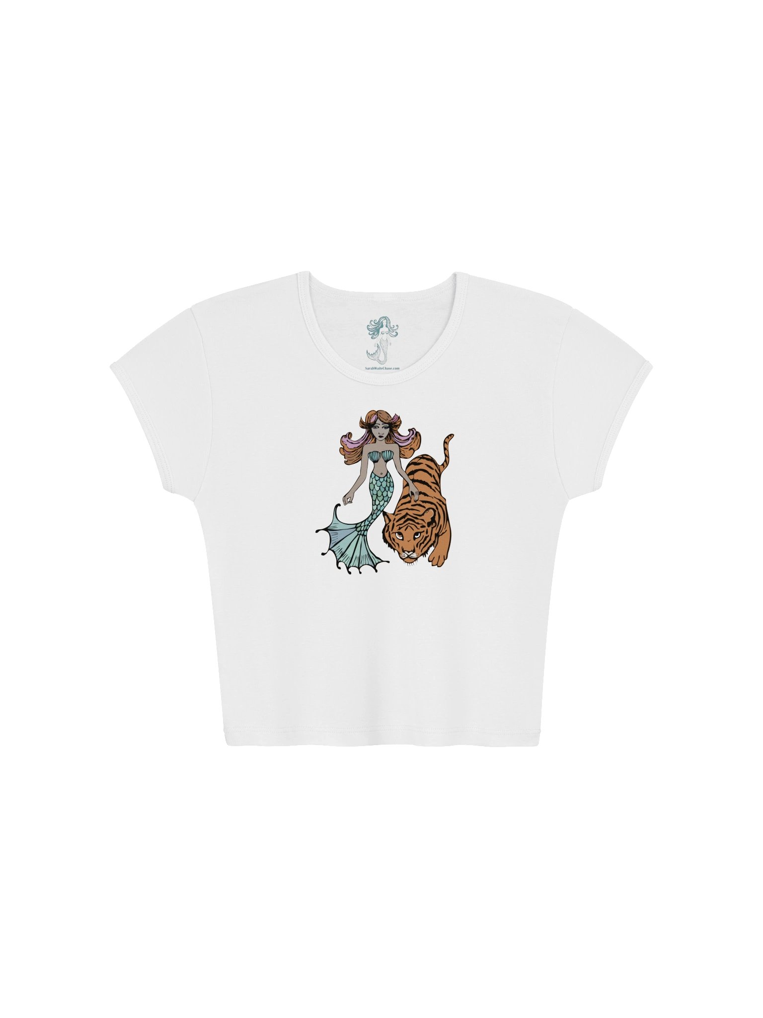 Mermaid Tiger Crop T-shirt product image (1)