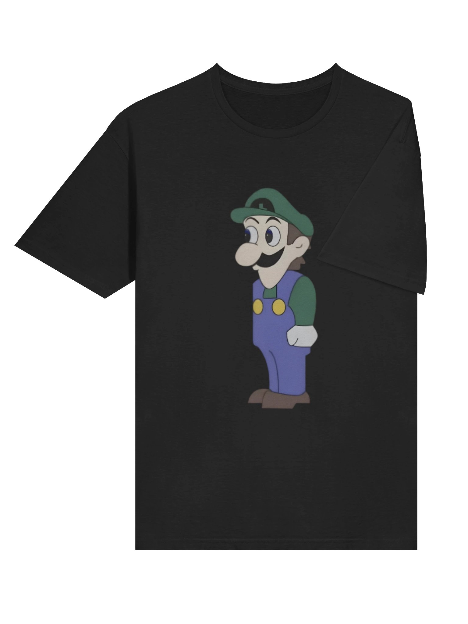 Look at the Front of My Shirt for Boobs Shirt – Luigi Meme product image (6)