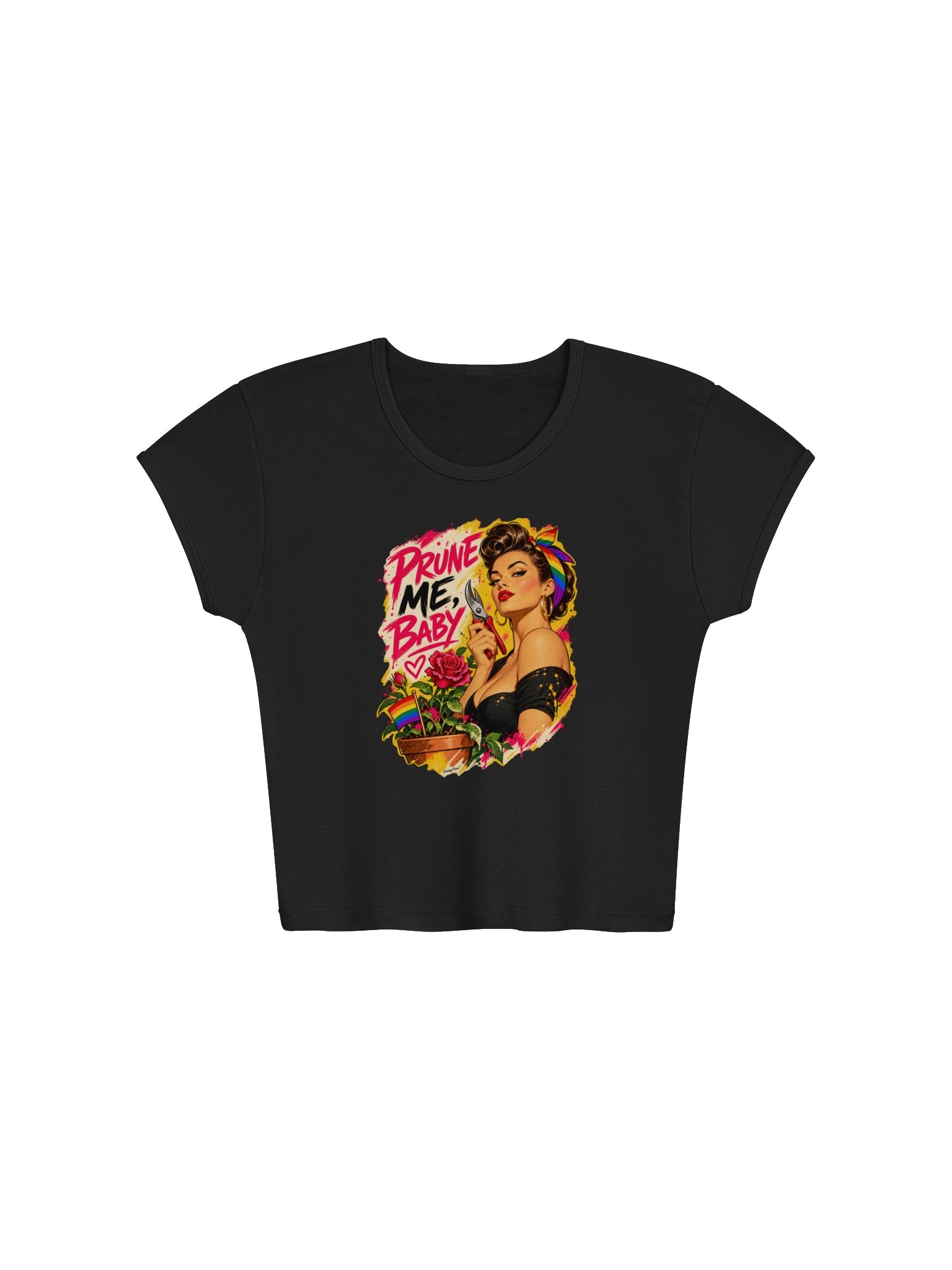 Prune Me, Baby Pin-Up Pride Crop Tee product image (9)
