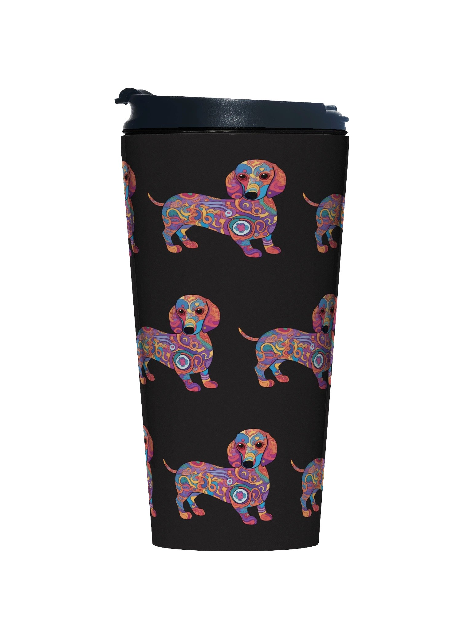 Psychedelic Dachshund #2 - Stainless Steel Travel Mug product image (1)
