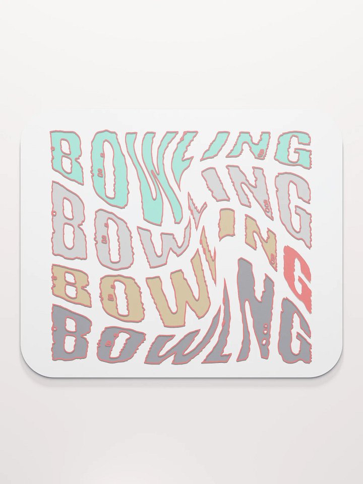 Mess Swirl Bowling Wavey Blast Mouse Pad product image (2)