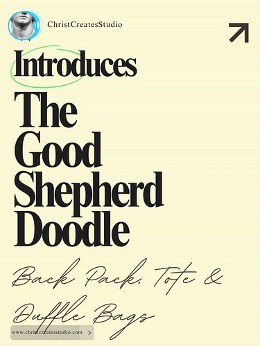 The Good Shepherd Doodle Bags are here! Shop now to get your backpack, tote, or duffle with the iconic 