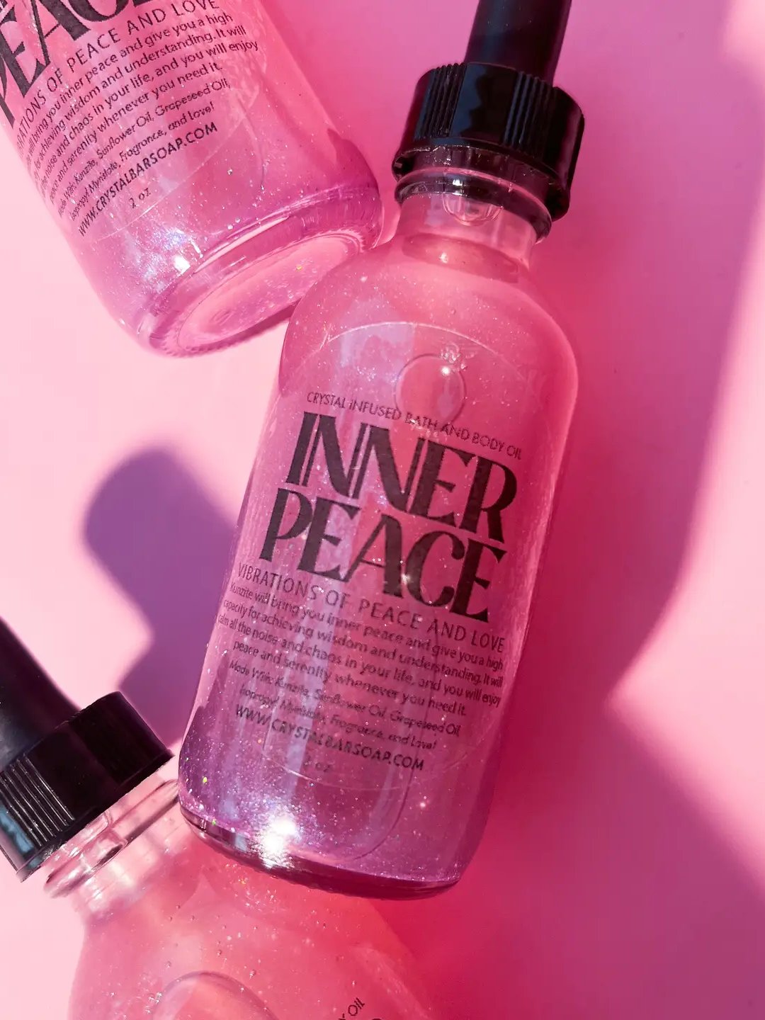 Inner Peace Crystal Infused Bath and Body Oil product image (1)