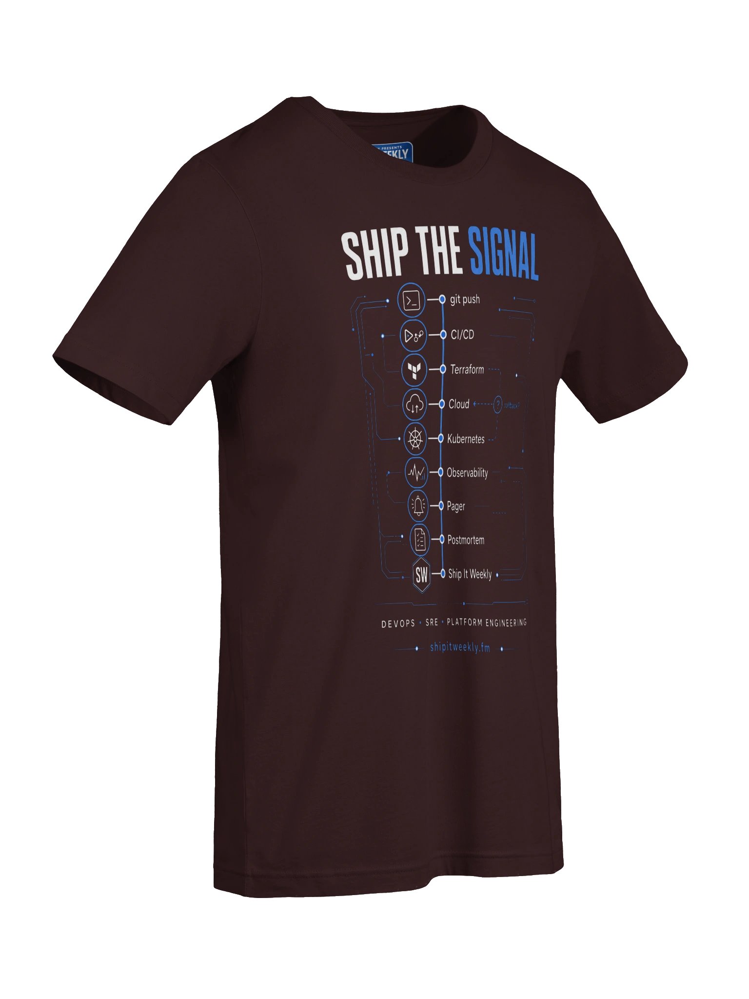 Ship the Signal | Ship It Weekly DevOps Tee product image (7)
