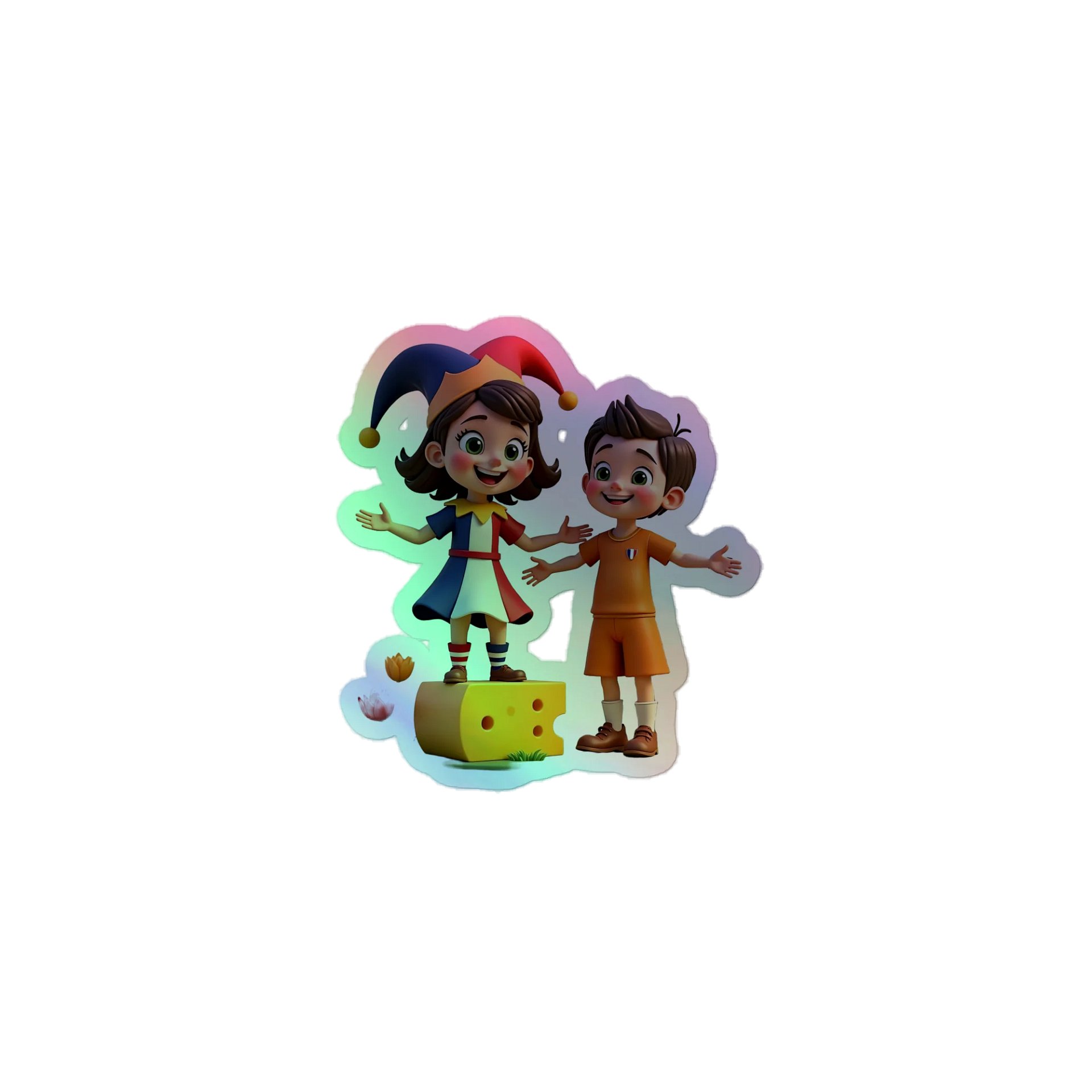 JessyJesty “Stay Cheesy” Holographic Sticker Sheet product image (1)