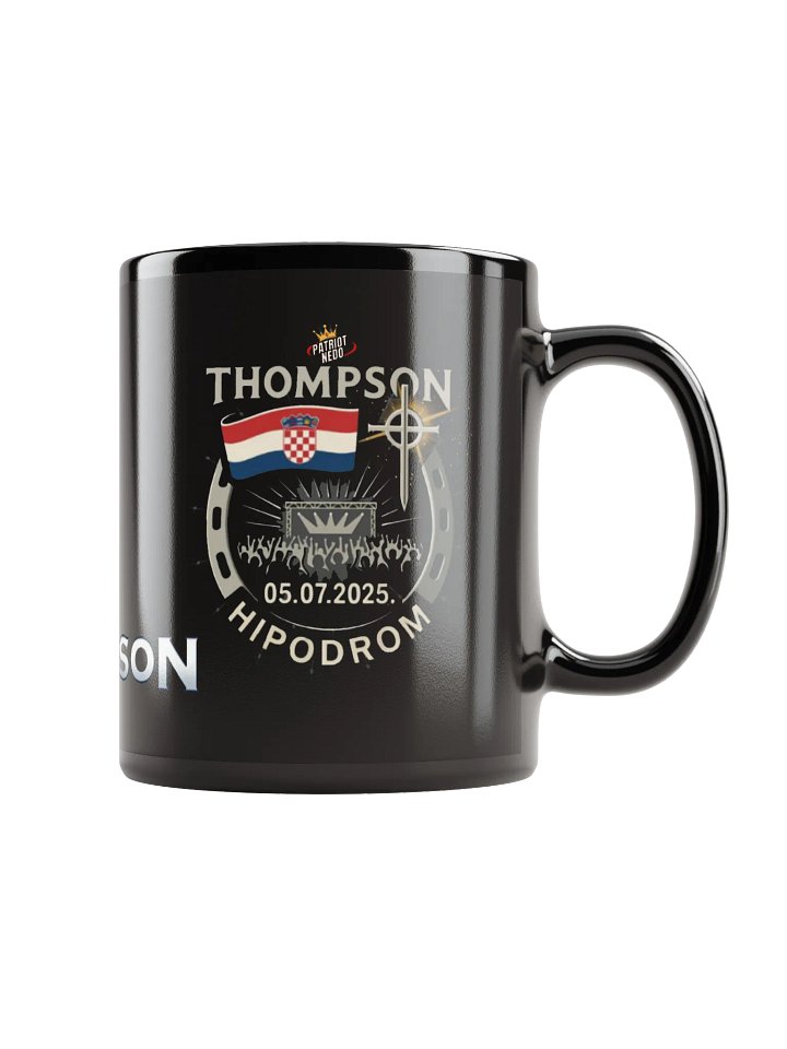 Croatian Pride Black Glossy Mug product image (1)