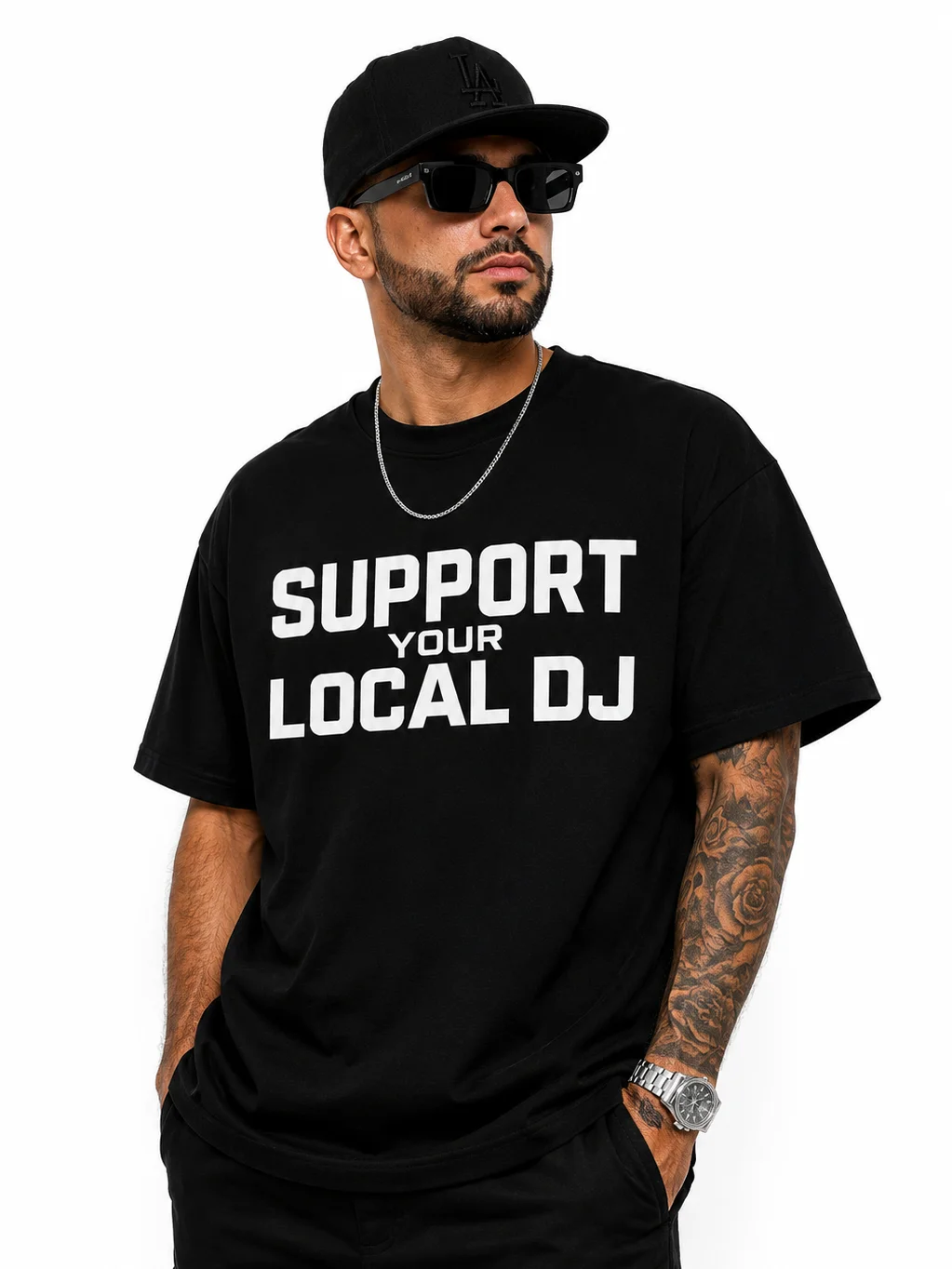 SUPPORT YOUR LOCAL DJ TEE product image (1)