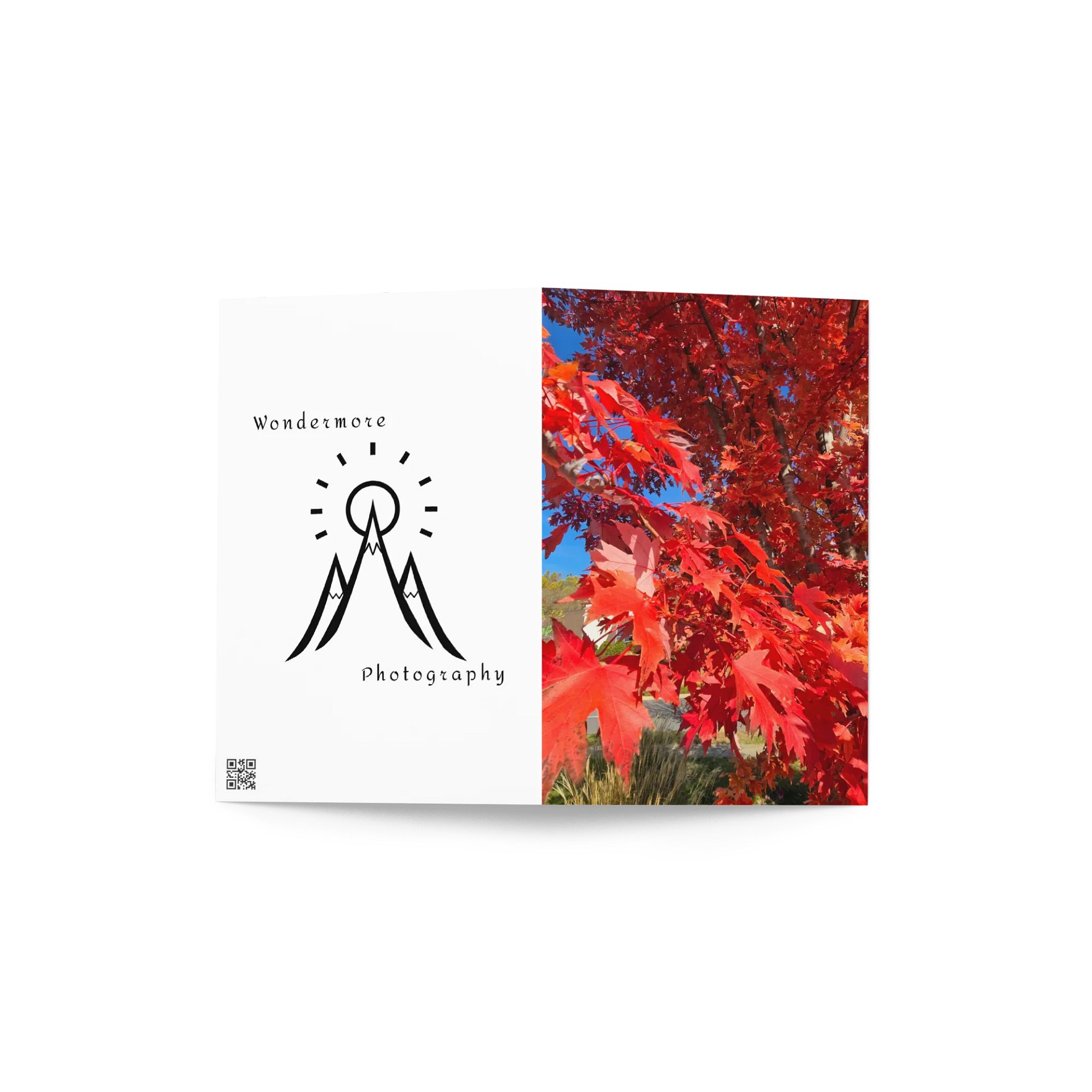Crimson Leaves Greeting Card (blank) product image (2)