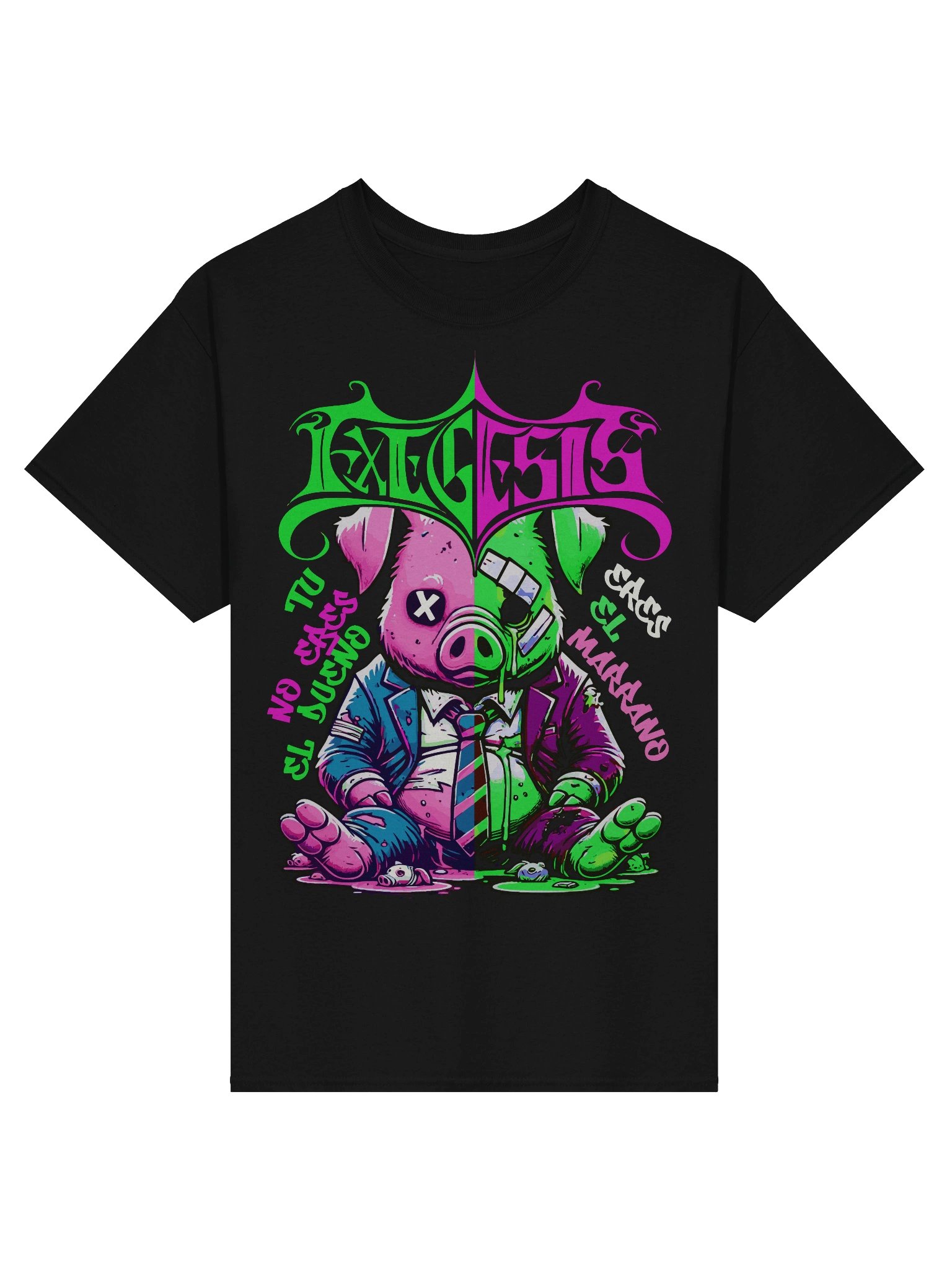 Split Personality Pig Graphic Tee product image (1)