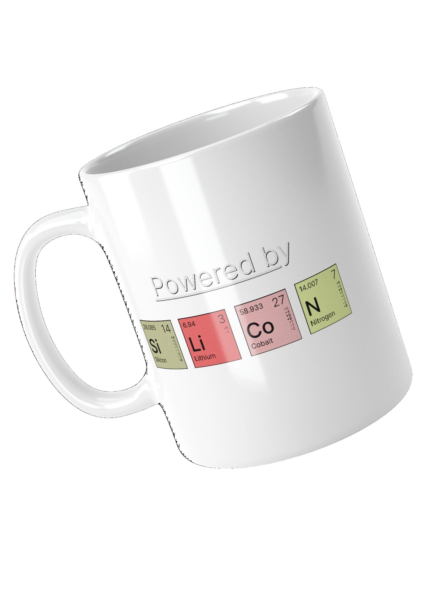 Powered by SiLiCoN - White Glossy Mug product image (4)