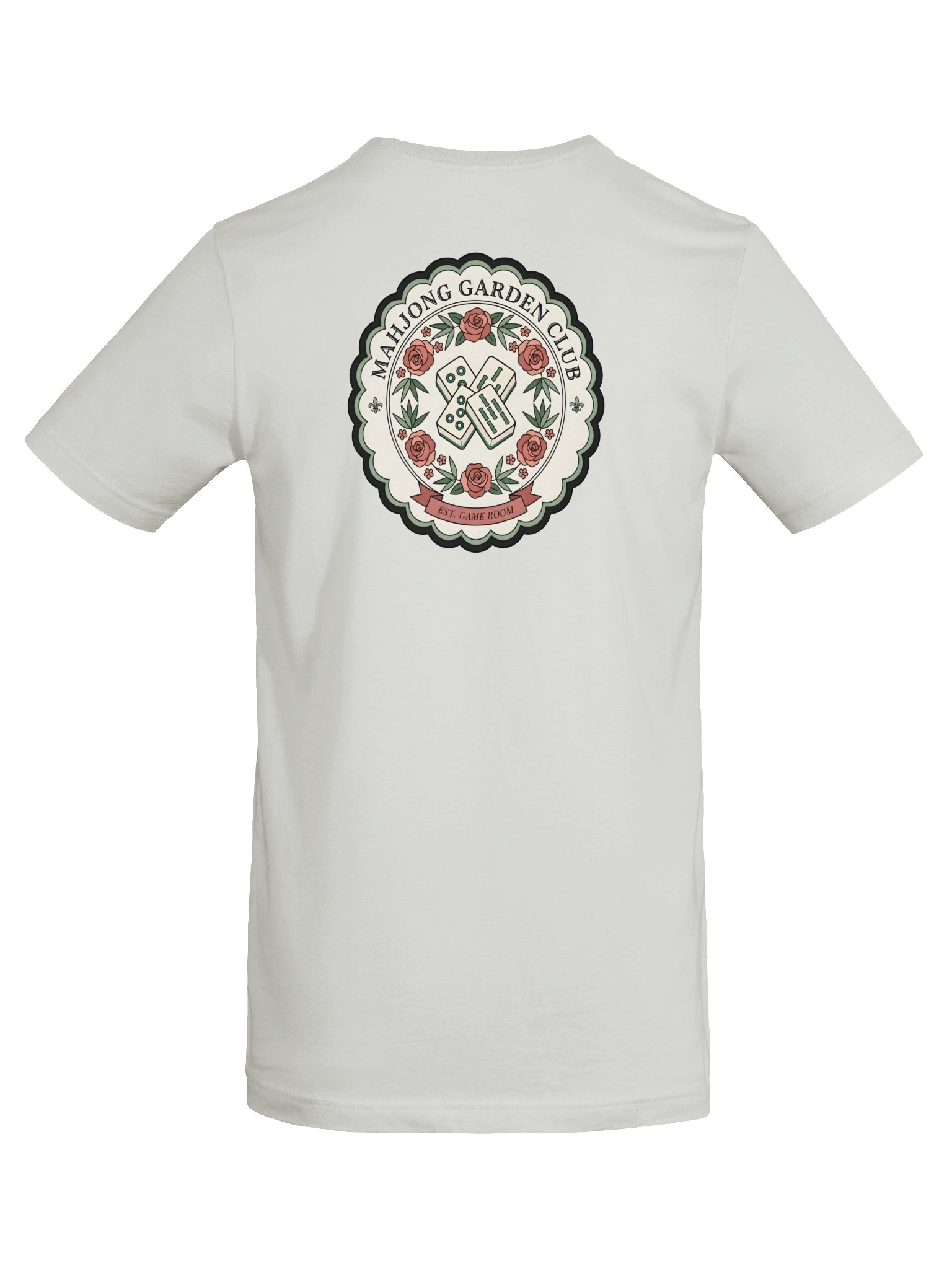 Mahjong Garden Club Front & Back T-Shirt | Floral Mahjong Shirt product image (41)