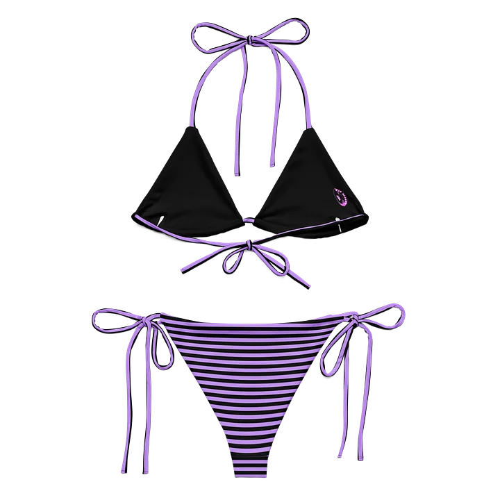 Blaque and Purple Kat Skull Bikini product image (2)