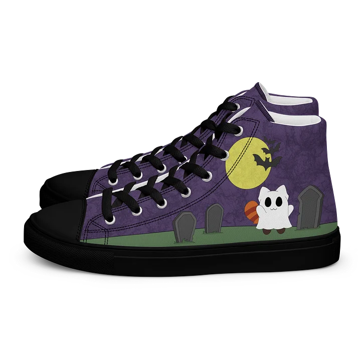 Graveyard Women's High Top Canvas Shoes product image (1)