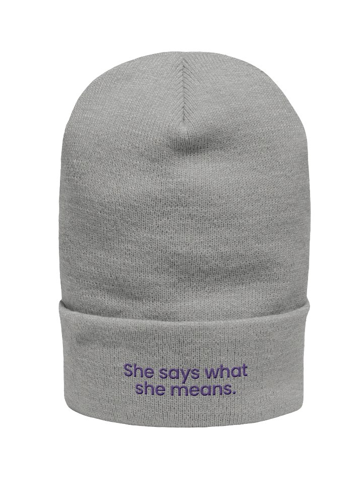 She Says Cuffed Beanie product image (1)
