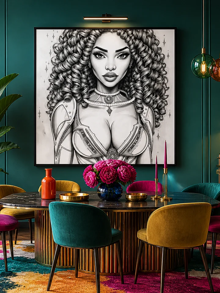 Seraphina Cyber wallart - Pinup wallart product image (1)