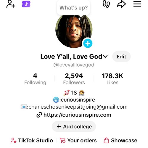 I deleted tiktok.

You know, when I made the tiktok it was with the intention to reach someone in a unique way with edificati...