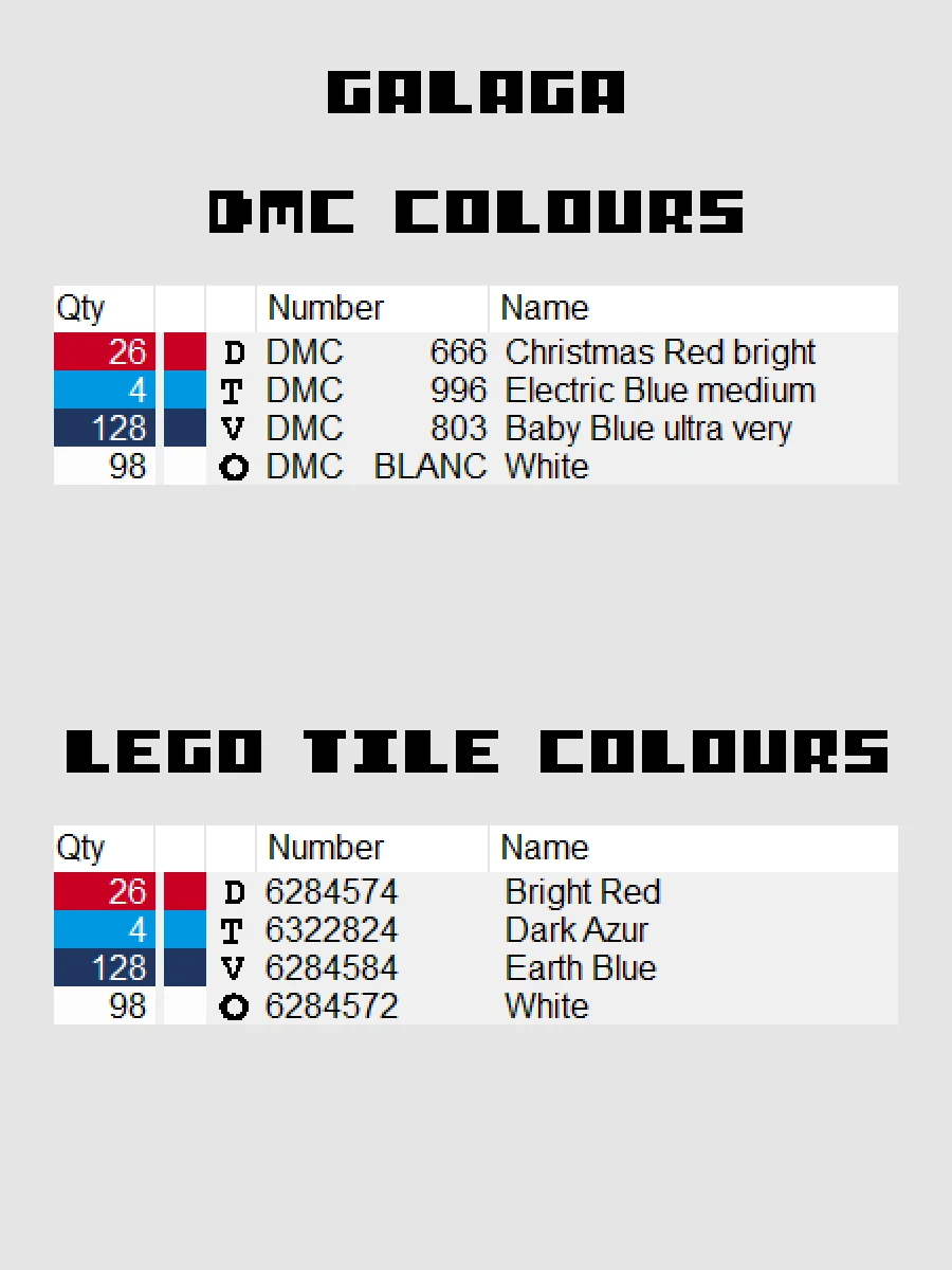 Galaga Pixel Art product image (4)