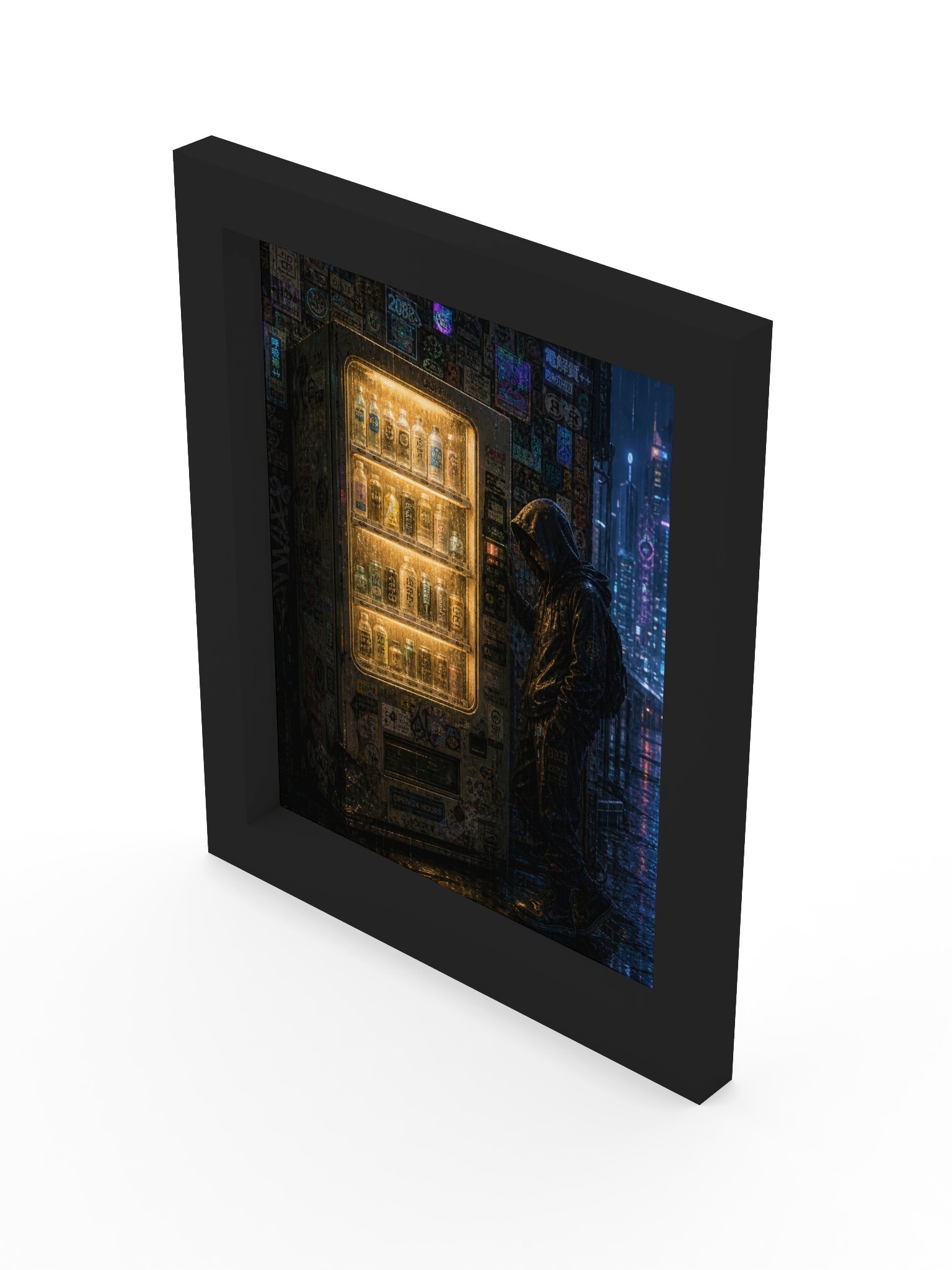 Neon Rain Vending Machine Poster product image (17)