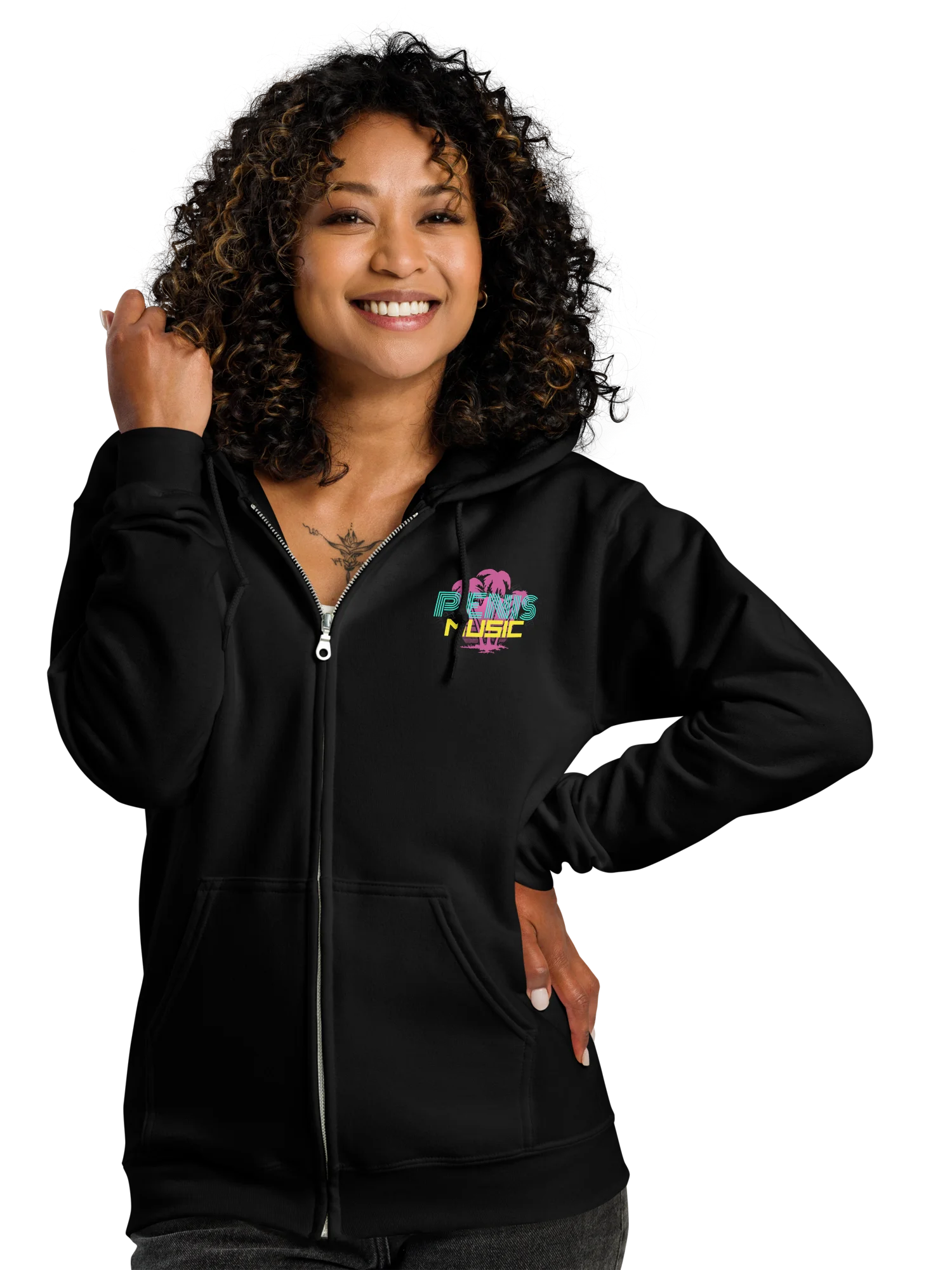 Penis Music zip hoodie product image (1)