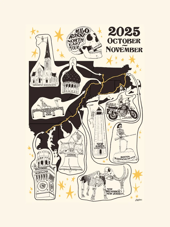 North East Tour T-shirt product image (1)