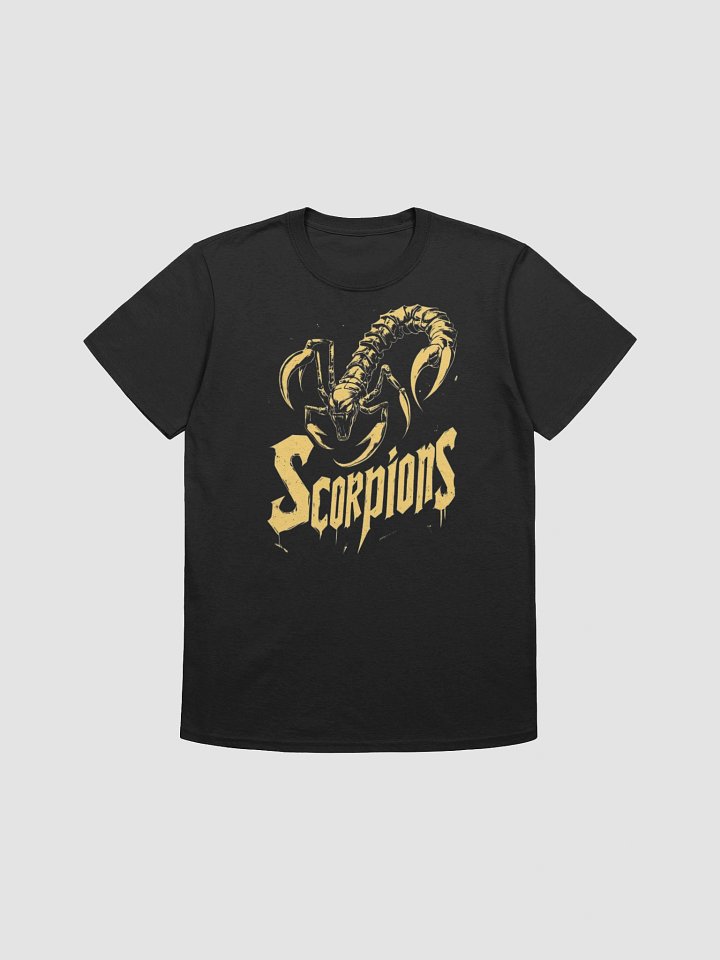 Scorpions T-Shirt | Gold Scorpion Strike Graphic | Classic Heavy Metal Power Icon Tee product image (2)