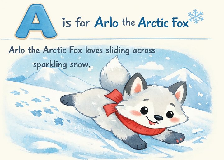 Adventure Cubs A–Z Animal Flash Cards | Fun & Educational Learning Set for Kids Ages 3–8 | Printable Homeschool Resource product image (2)