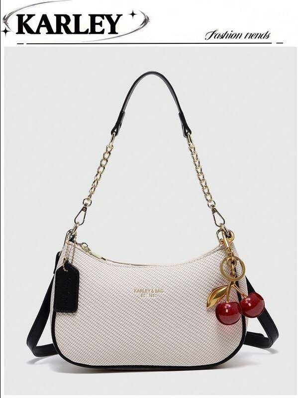 ADLEST 2025 Y2K Crescent Shoulder Bag – PU Leather Crossbody Underarm Handbag for Women product image (2)