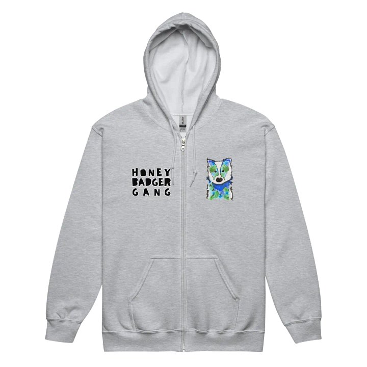 Honey Badger Gang Zip Up Hoodie product image (2)