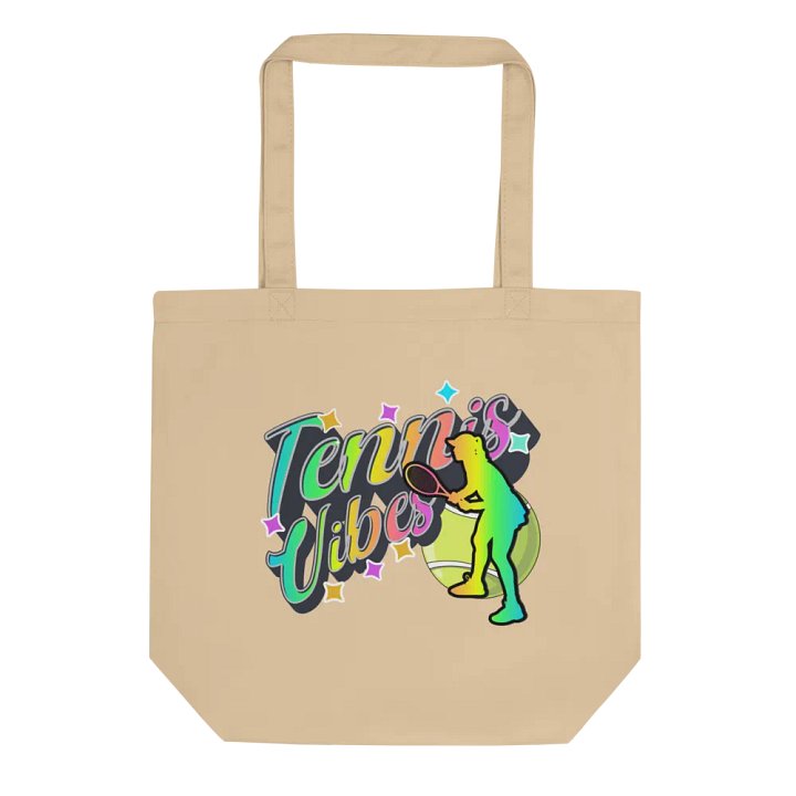 Tennis Vibes Female Neon Rainbow Tote Bag product image (1)
