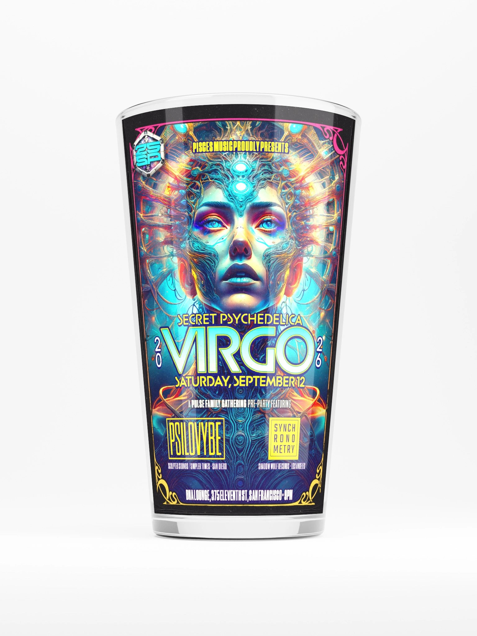 Virgo 2026 Shaker Pint Glass product image (1)