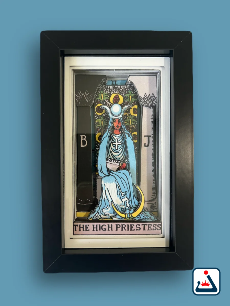 The High Priestess – 3D Tarot Shadow Box Art product image (1)