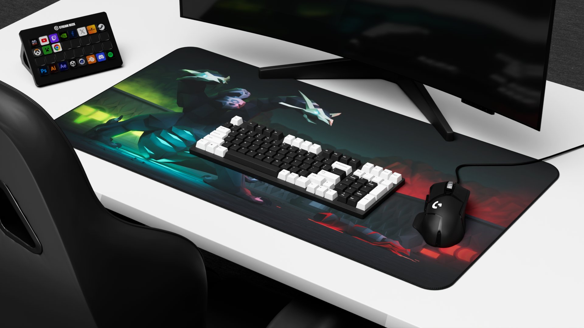 Hydra | Large 3D Desk Mat product image (5)
