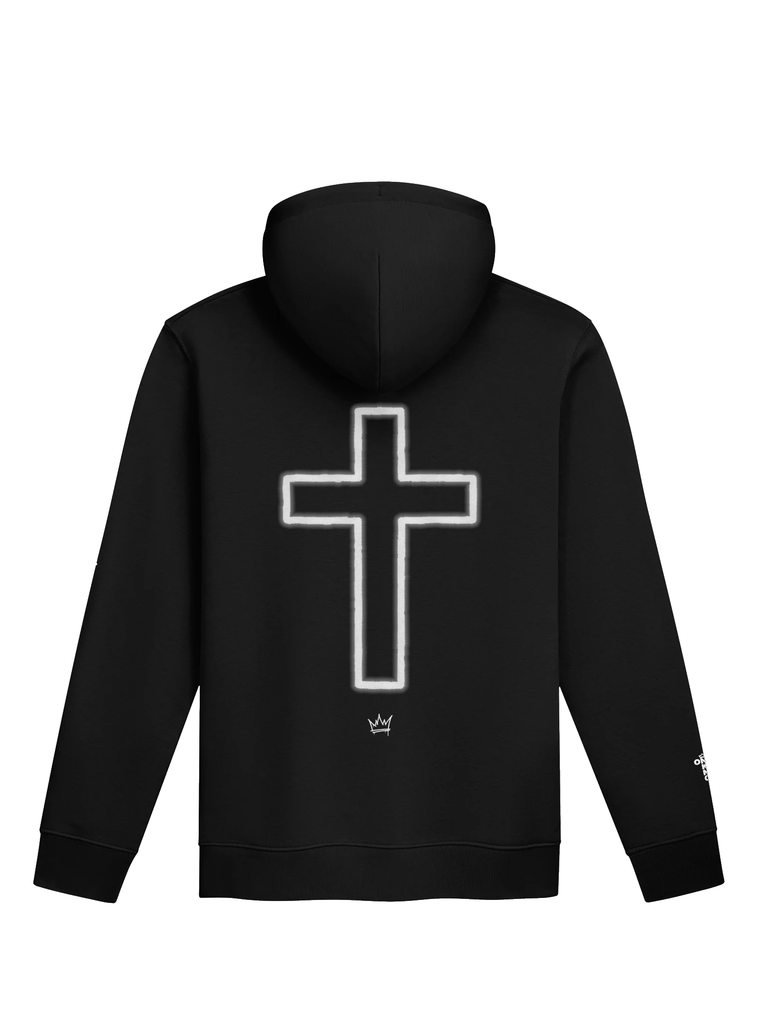 ONE KING Saved 100% Organic Cotton Premium Street Hoodie with embroidered sleeve logo product image (1)