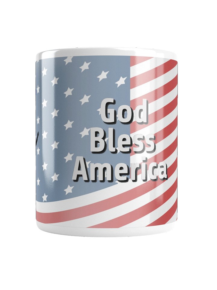 God Bless America — Christian Patriot Flag Mug -Male product image (2)
