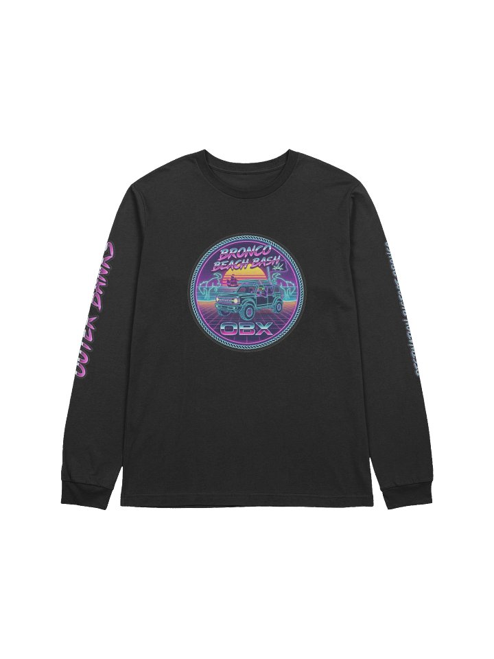 2026 Bronco Beach Bash OBX / Destination Bigfoot Bronco Collab Long Sleeve Bella+Canvas Supersoft T-Shirt (Multiple Colors Available) product image (2)