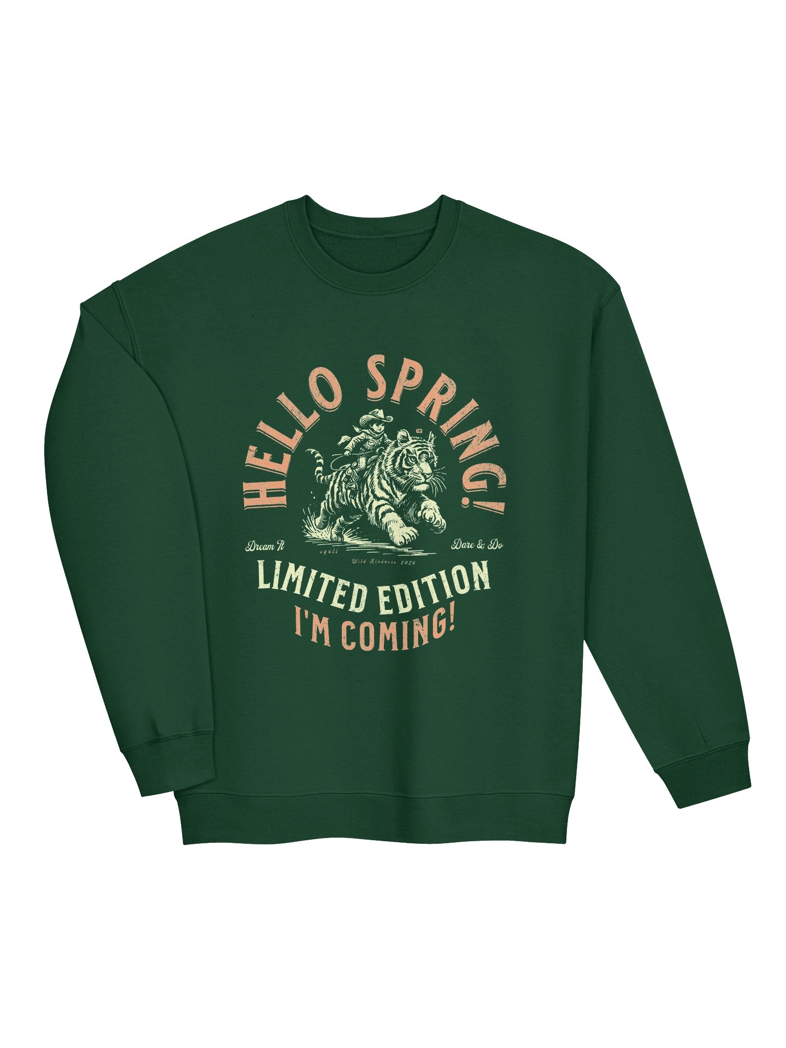 Hello Spring! I'm coming! Unisex Gildan Sweatshirt EQALL® Originals_Green product image (12)